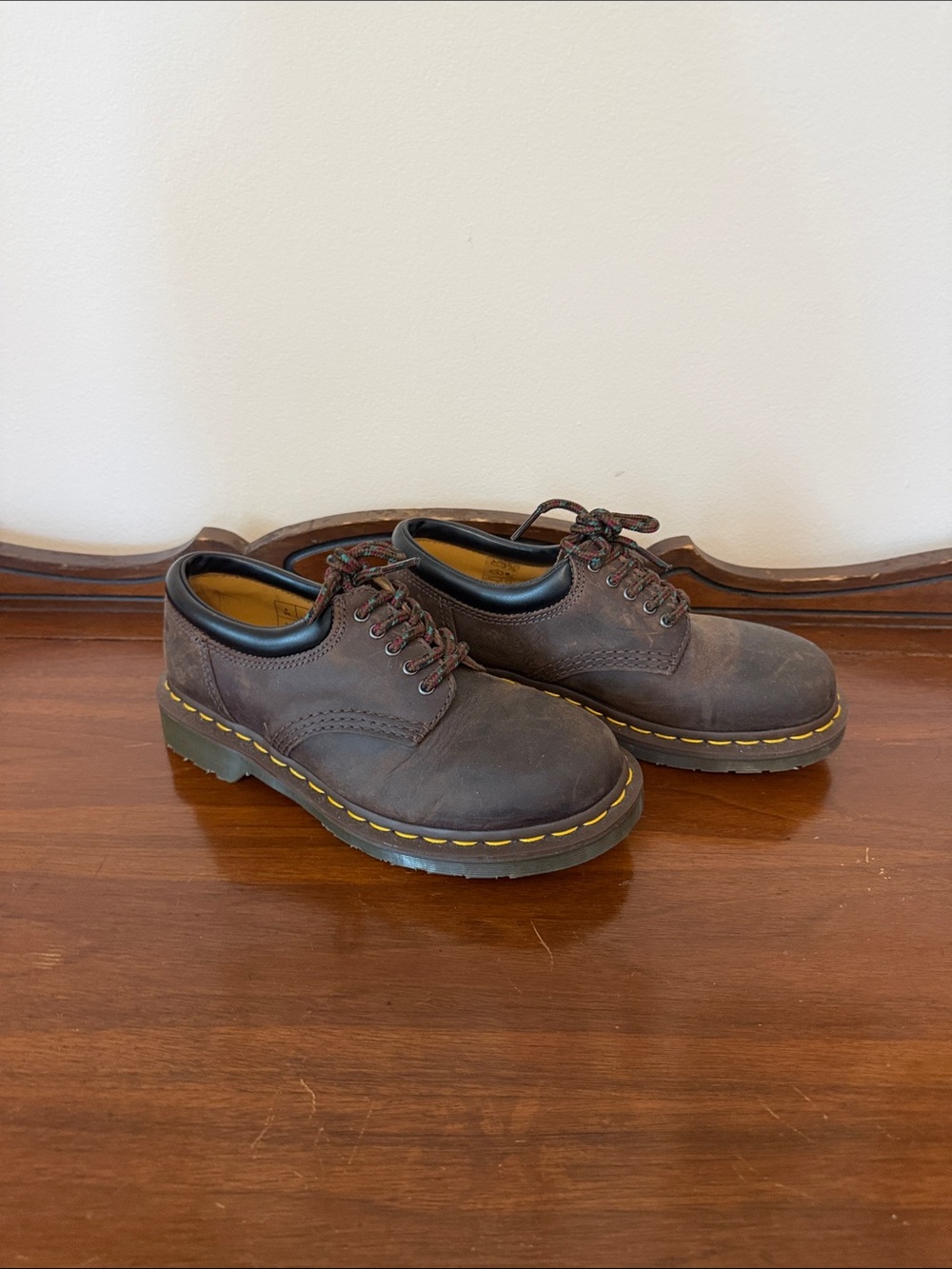 Brown mary Jane style doc martins